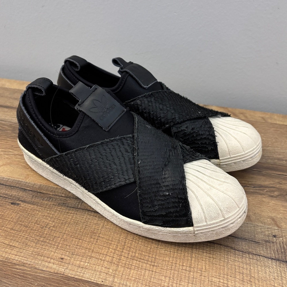 Adidas Super Star Slip On Chinese New Year of The Rooster Shoes Sneakers Black